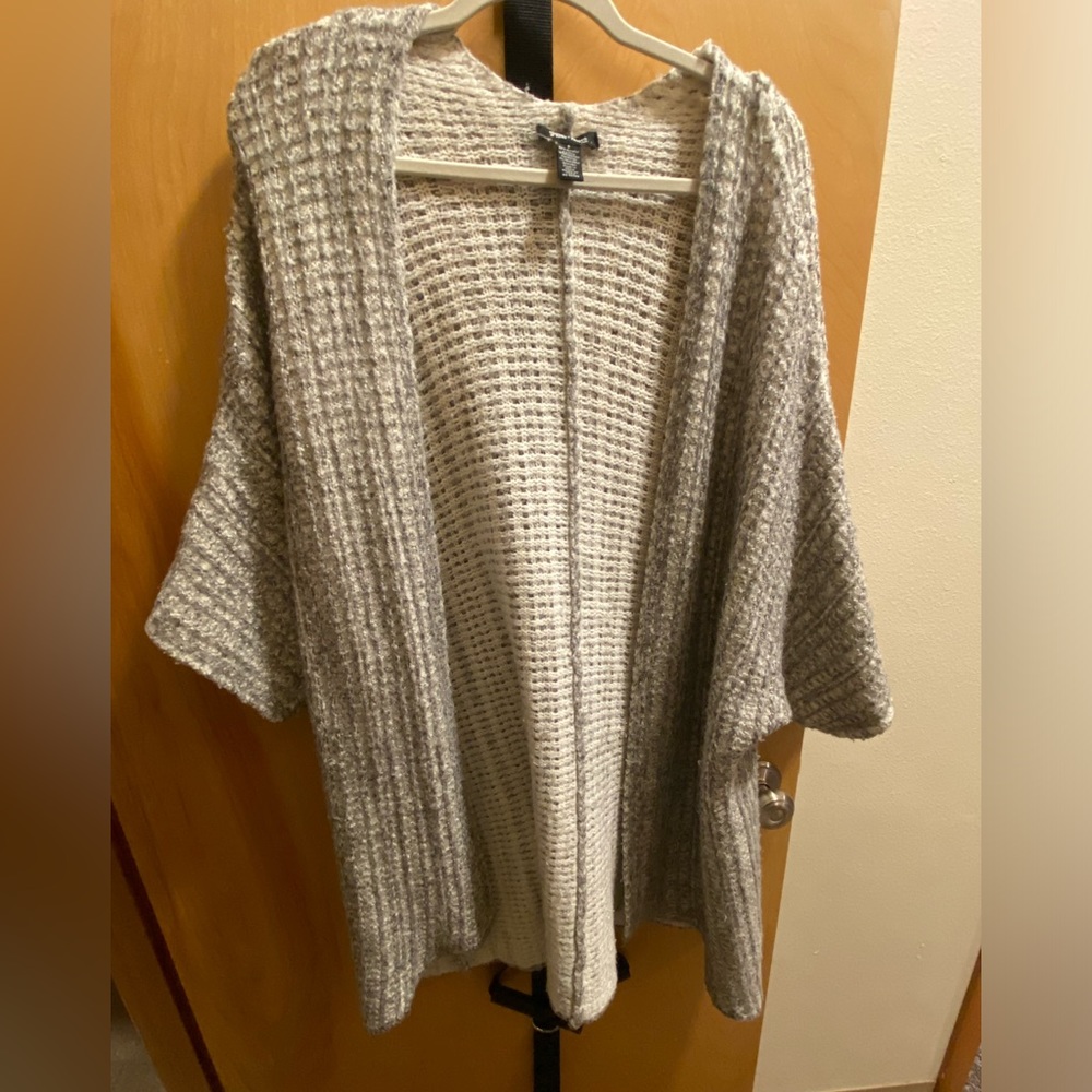 Oversized Gray Cardigan